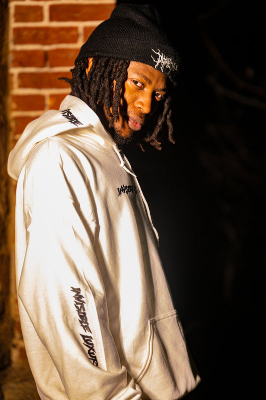 White Invisible Luxury Hoodie