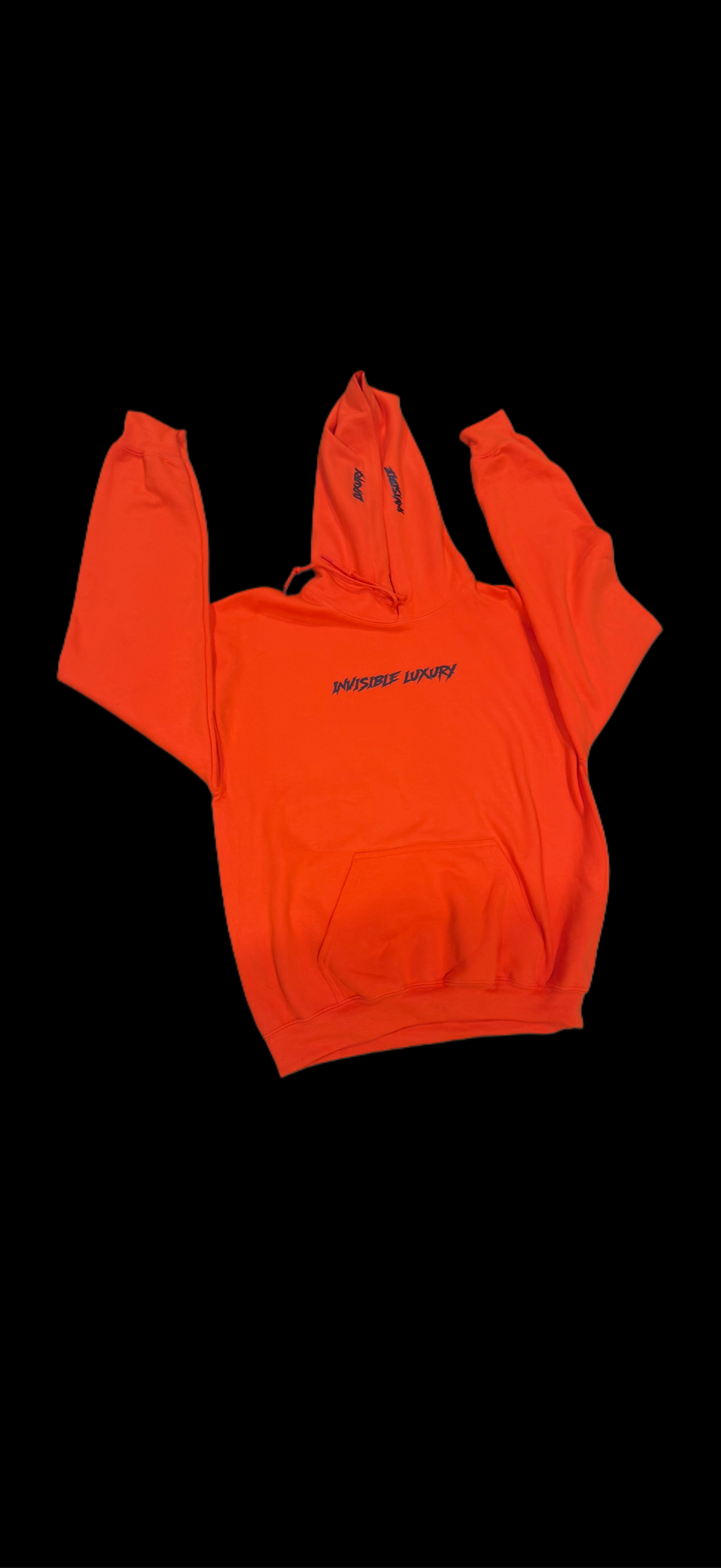 Orange Hoodie – FRESH RELEASE | Black Text | ONLY 10 MADE